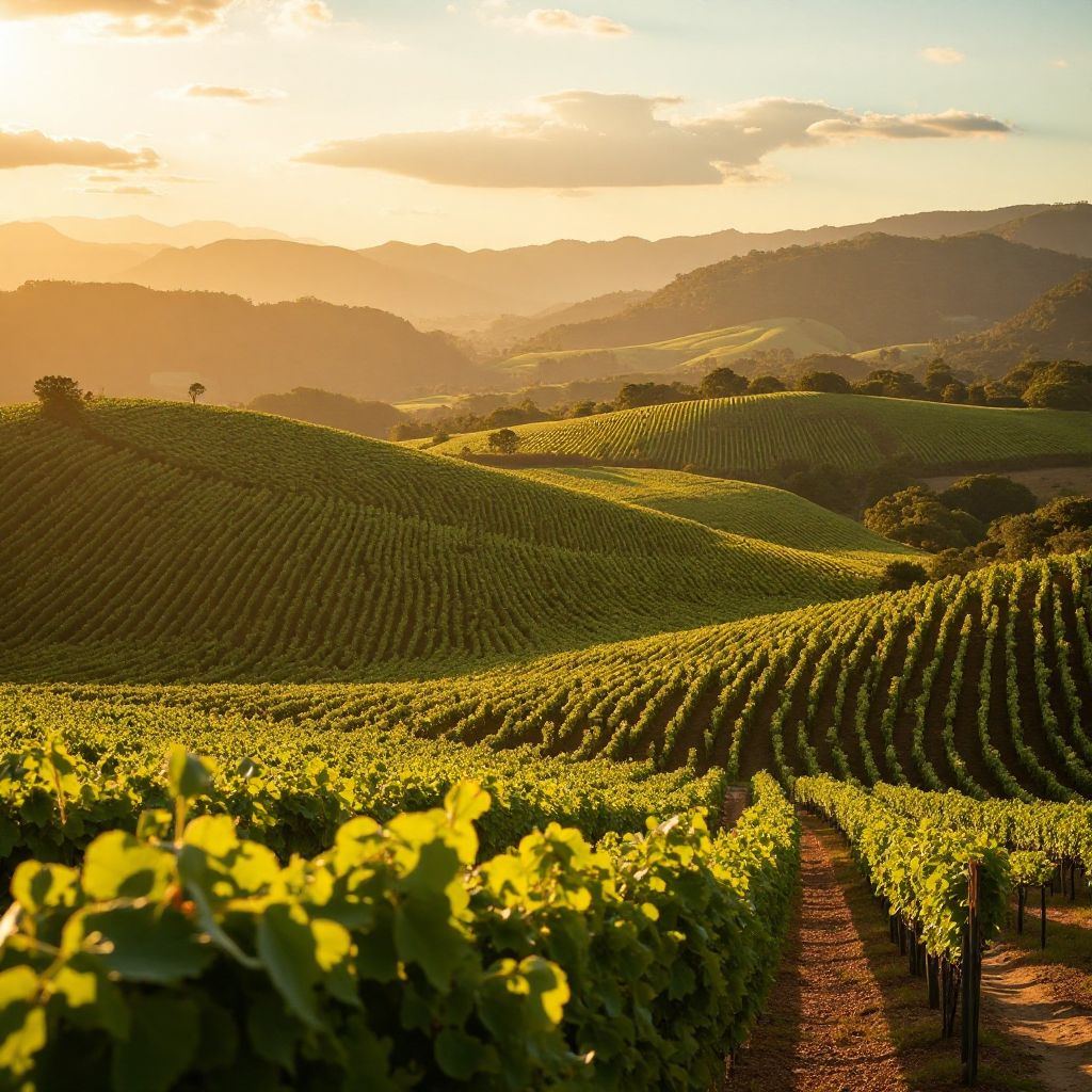Australian wine region vineyard